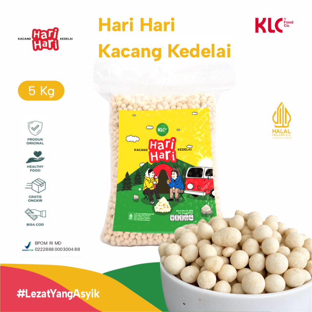 

Sukro Kacang Kedelai 5kg Hari - Hari Perisa Ayam KLC Snack / Makanan Ringan