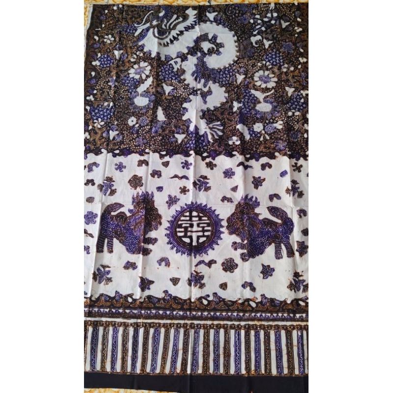 Gendongan Bayi Naga Putih Batik Tulis Lasem