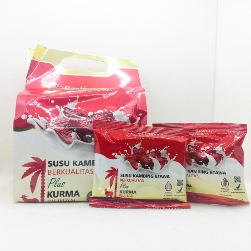 PASKURMA - SUSU KAMBING ETAWA PLUS KURMA PILIHAN ISI 10 SACHET / PasKurma Susu Kambing Etawa Berkual