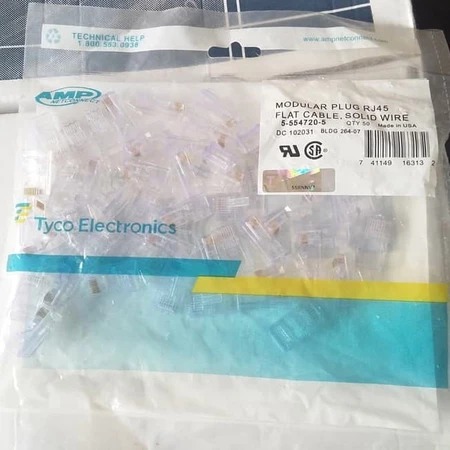 Konektor RJ45 AMP Cat5e / Connector RJ45 AMP Cat 5e - AMP Cat 5e