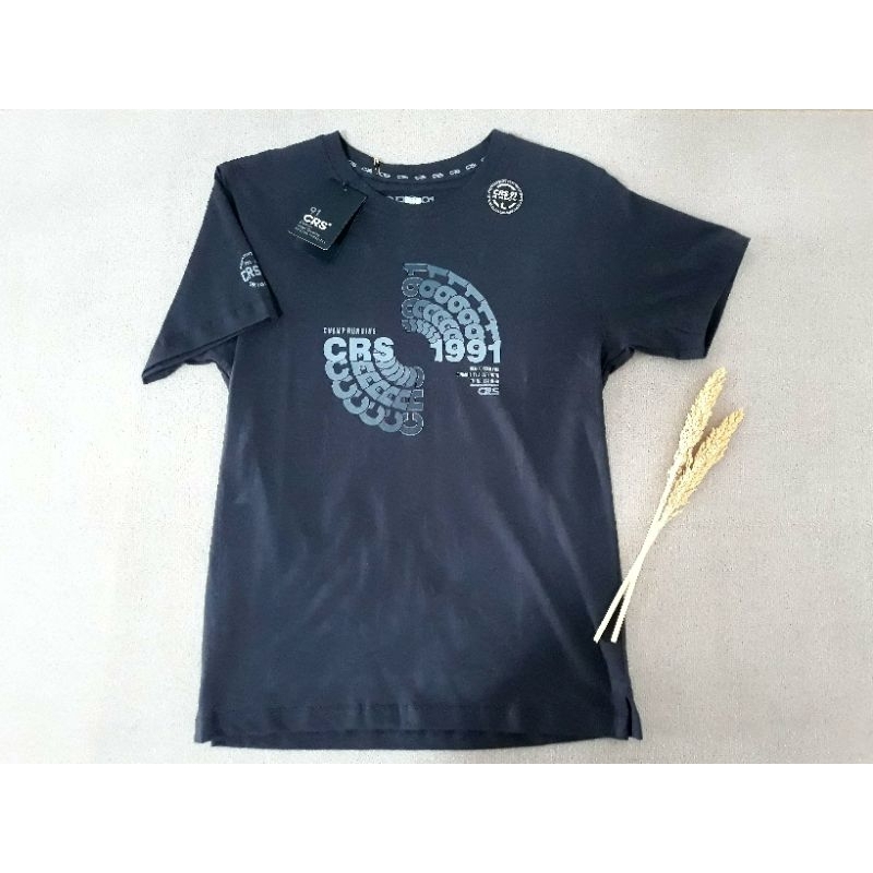 Frendi collection | Baju kaos pria dewasa model oblong, baju motif CRS 91 lengan pendek, atasan baju