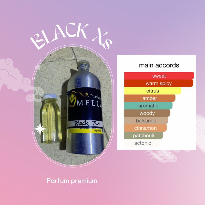 bibit parfum body black Xs 100ml
