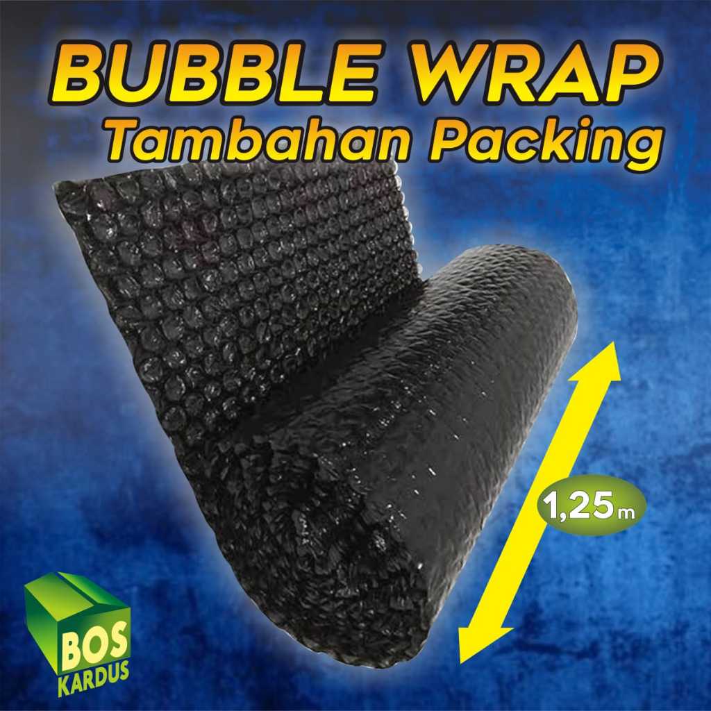 

BUBBLE WRAP METERAN 1.25 METER 125 CM HITAM PUTIH BUBLE WRAP BESAR PINDAHAN PACKING JUMBO