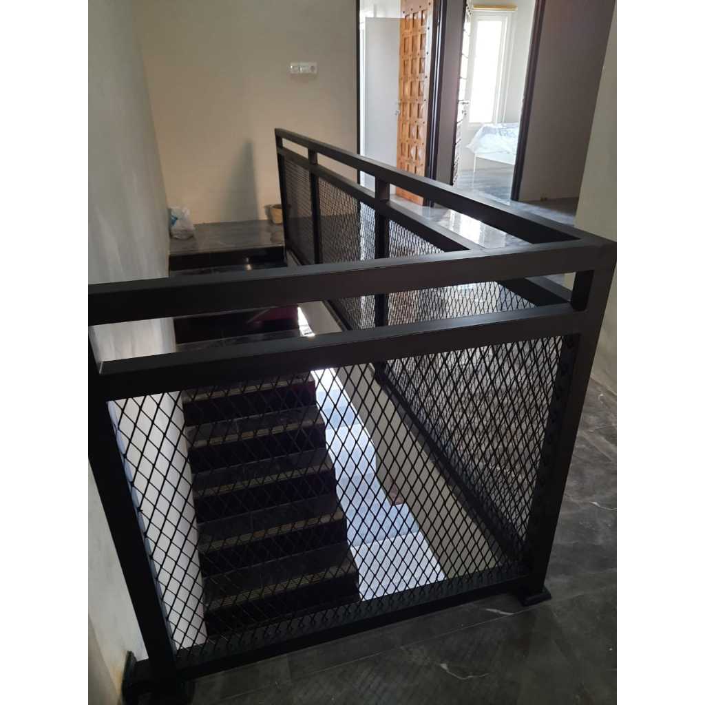 Railing besi perorated/Railing besi/pegangan tangga