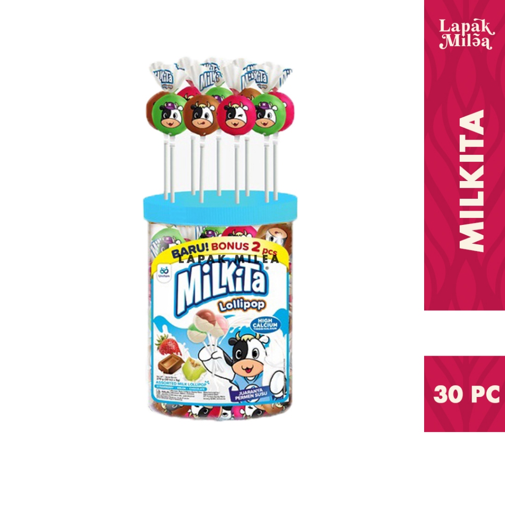 

Permen Milkita Max Lolipop Toples isi 30 pcs