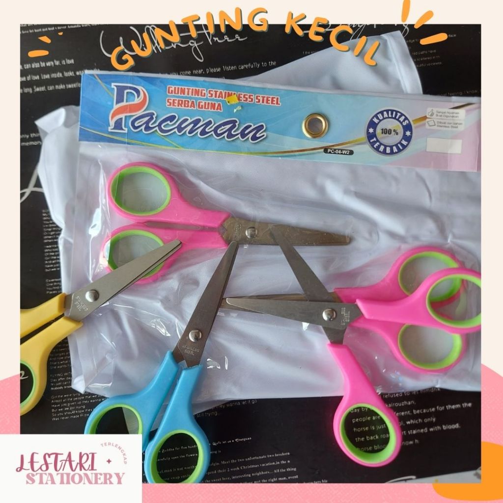 

Gunting Kecil 4 inchi | Gunting Kecil Pacman | Gunting | Lestari Stationery