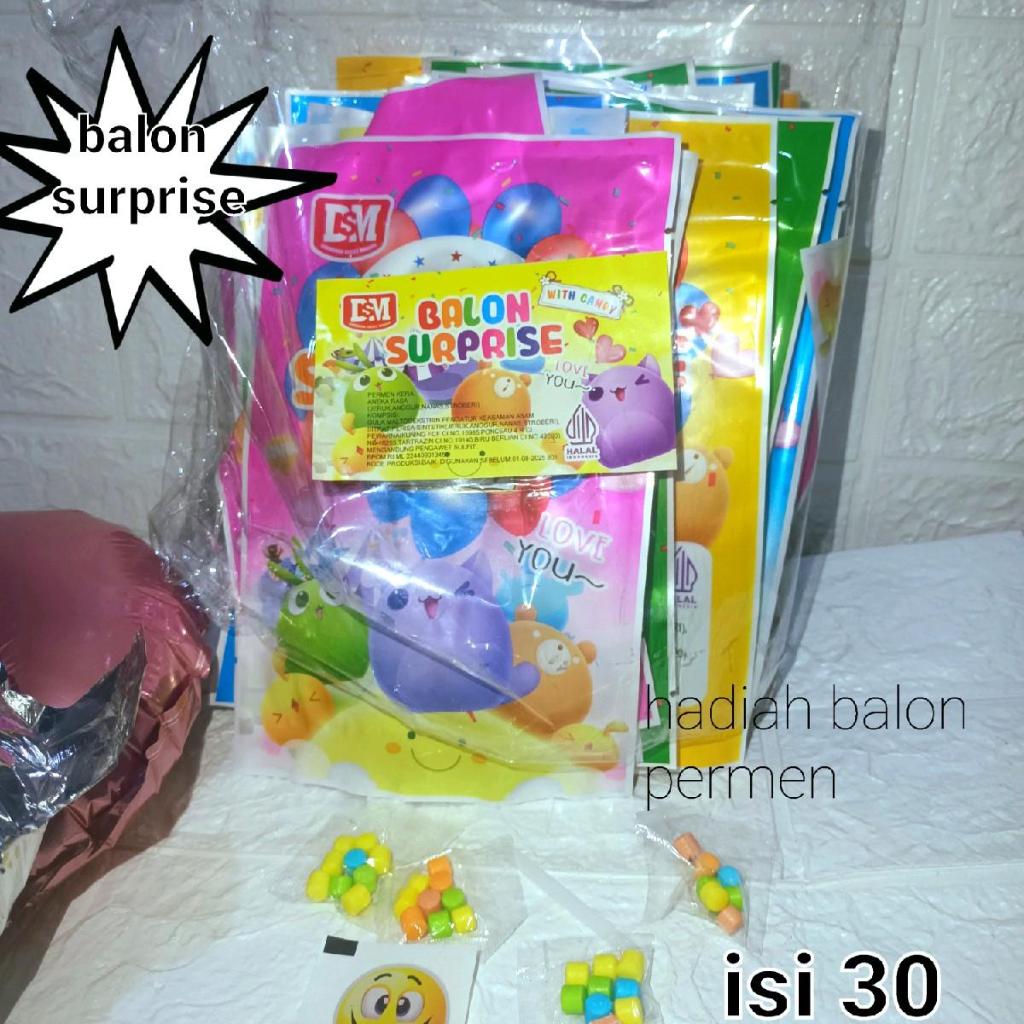 

permen BALON surprise isi 30 pcs /pak