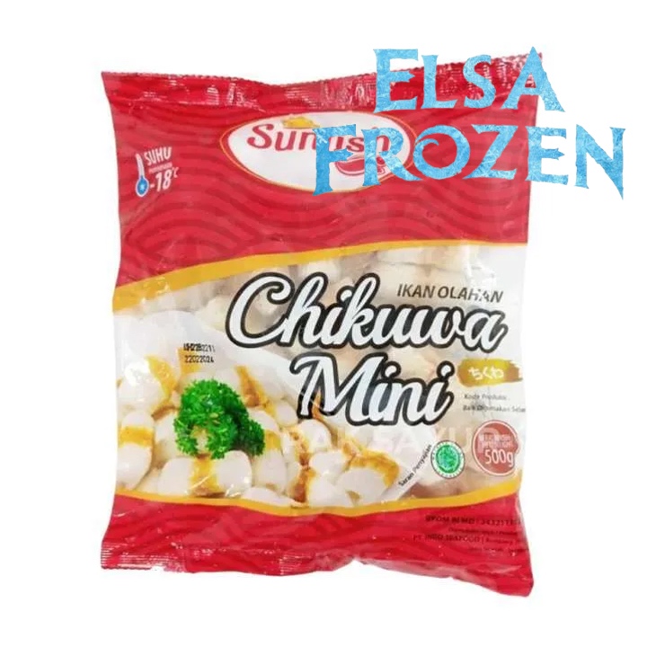 

SUNFISH CHIKUWA MINI 500GR / IKAN OLAHAN BEKU