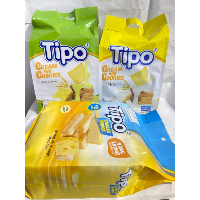 

TIPO CREAM EGG COOKIES MILK SNACK IMPORT VIETNAM HALAL