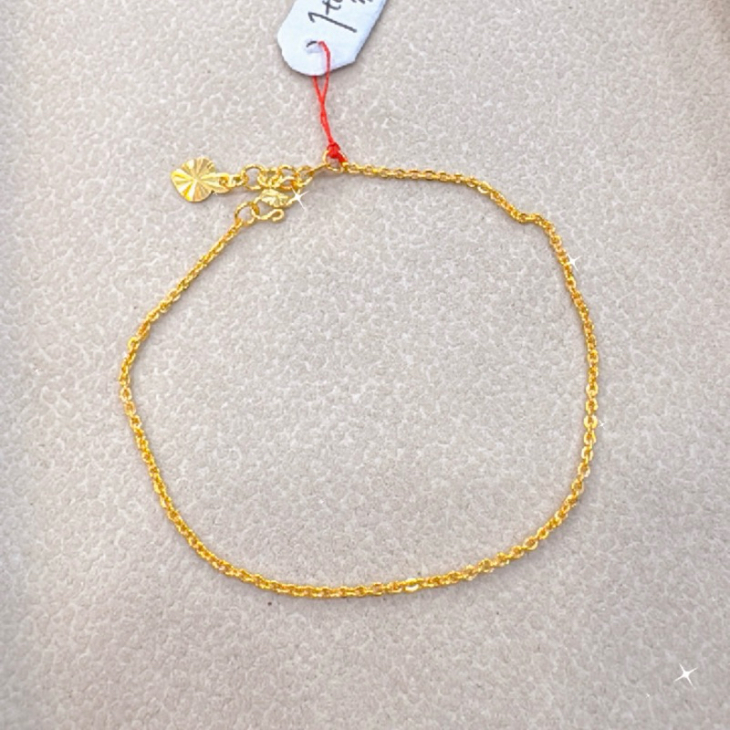 Gelang tangan rantai nori emas asli kadar 300 6K