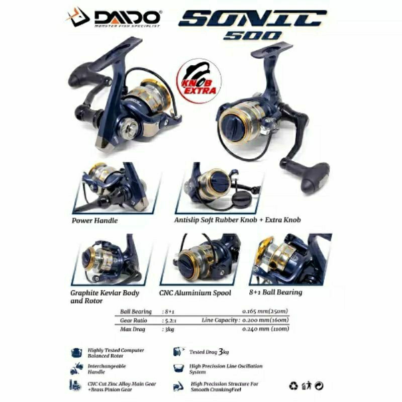 Reel Pancing Daido Sonic 500