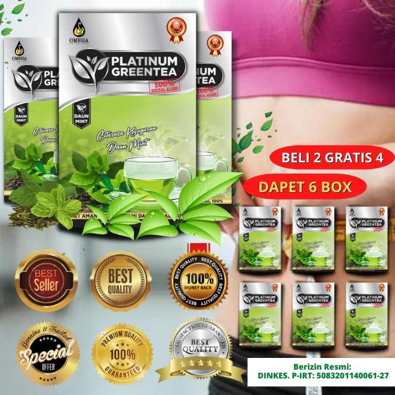 

TEH HIJAU PENGHILANG LEMAK TEH HERBAL ALAMI SEHAT HALAL PLATINUM GREENTEA