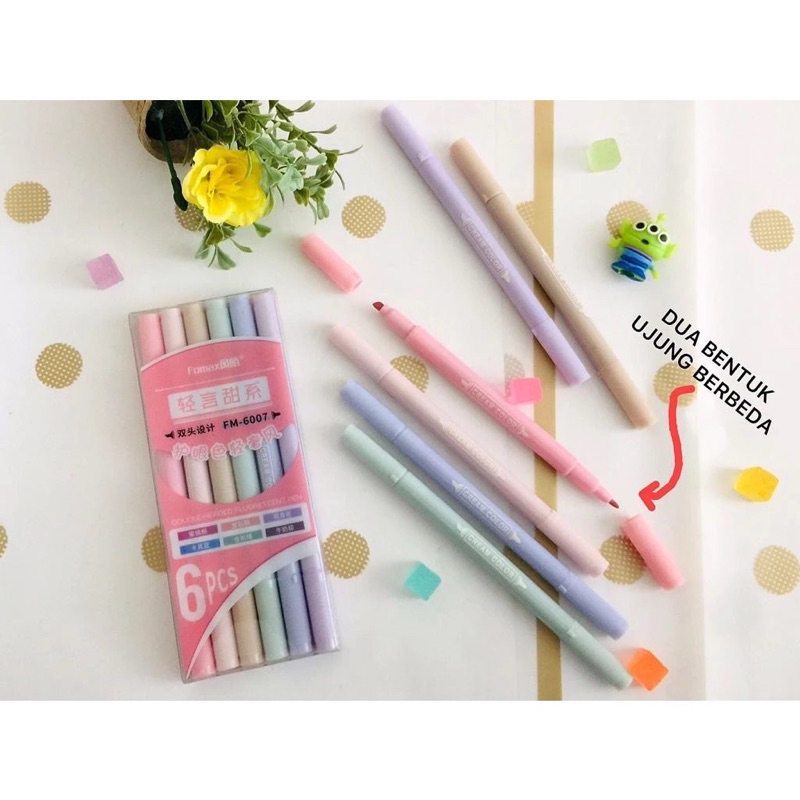 

STABILO FOMAX FM-6007 DOUBLE HEADED ISI 6 WARNA