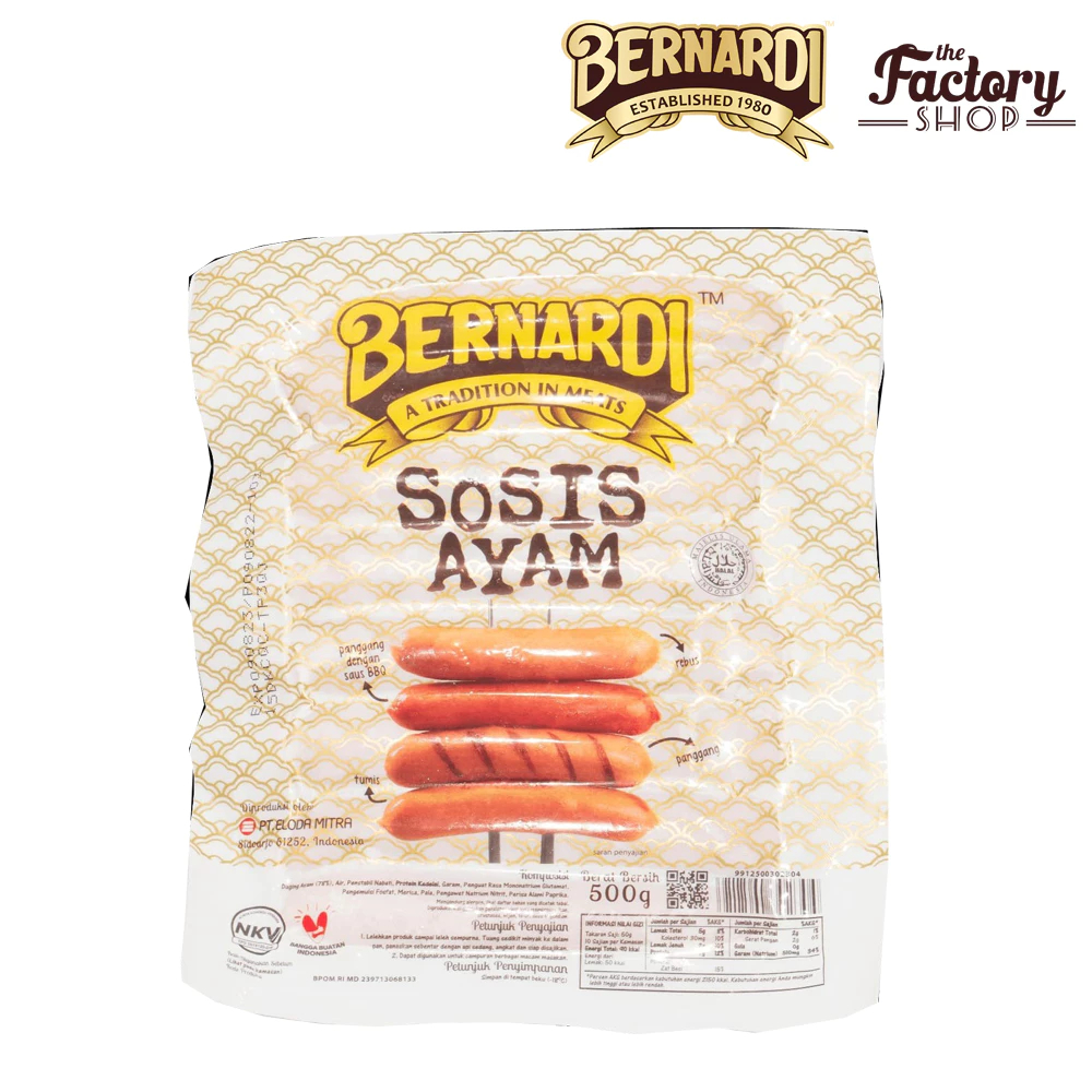 

BERNARDI SOSIS AYAM 15BJ 500GR