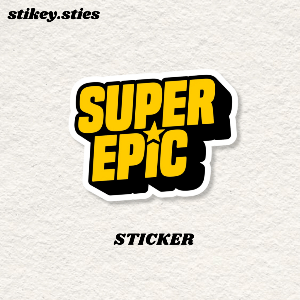 

STICKER SUPER EPIC AESTHETIC BRAND RETRO ANTI AIR VINYL / STIKER HELM LAPTOP HP MOTOR TUMBLR TAS KOPER