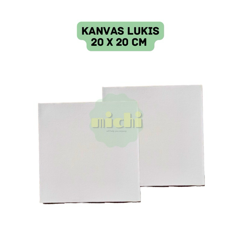 

CANVAS KANVAS LUKIS 20x20cm 20 x 20 cm canvas board bingkai