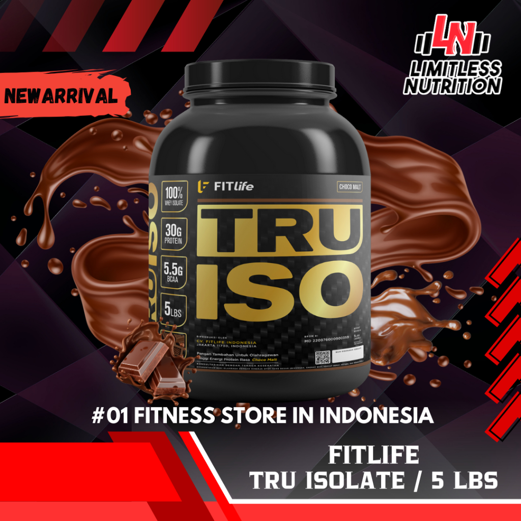 

FITLIFE TRU ISO 5Lbs WPI 100% Whey Protein Isolate 5 Lbs