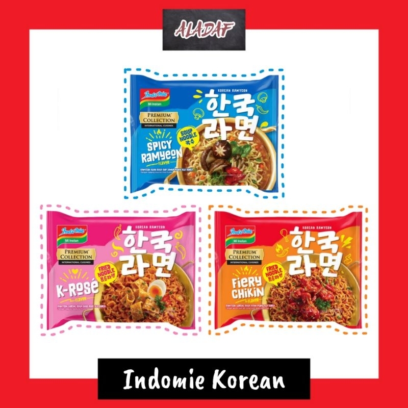 

Indomie Korean Rasa Spicy Ramyeon, K-Rose, Fiery Chikin