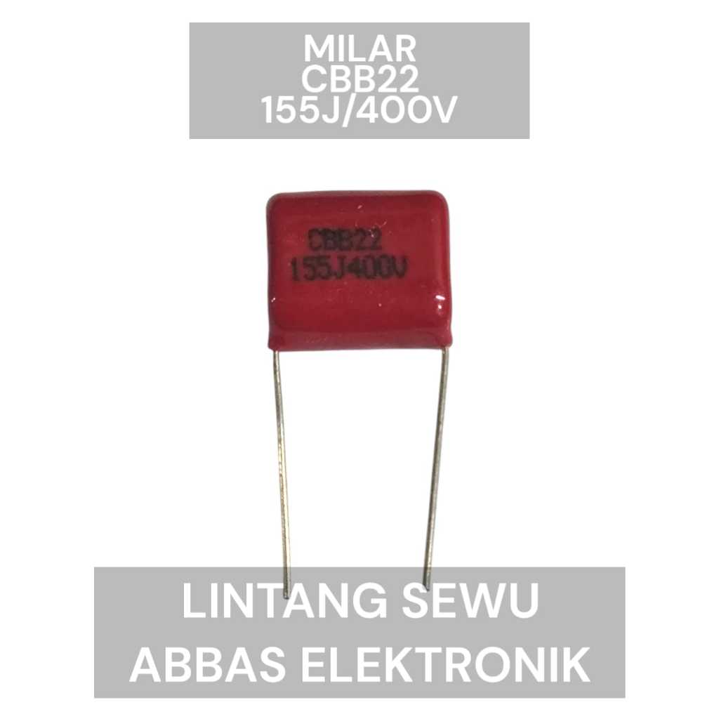 Capasitor Kapasitor Milar 155 400v 400 Volt 1.5 Mikro 1,5 Mikro 1.5uf 1,5uf 1.5 Uf 1.5 Uf