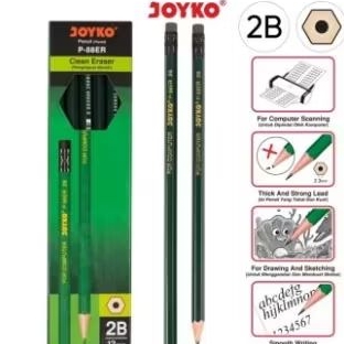 

Pencil Pensil 2B Joyko P-88ER (12pcs)