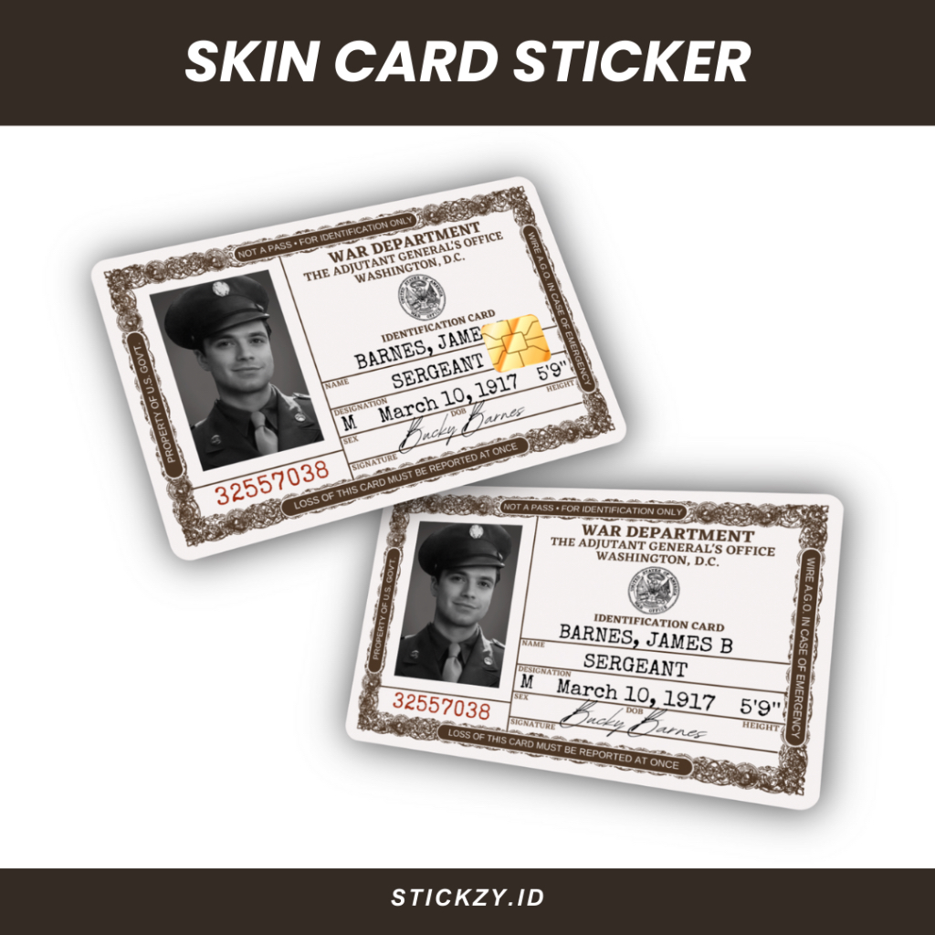 

CARD SKIN STICKER THE FIRST AVENGER ID CARD