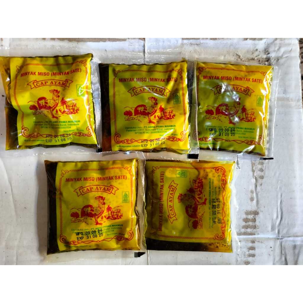 

1 Pcs (50gr) - Minyak Miso dan Minyak Sate Cap Ayam