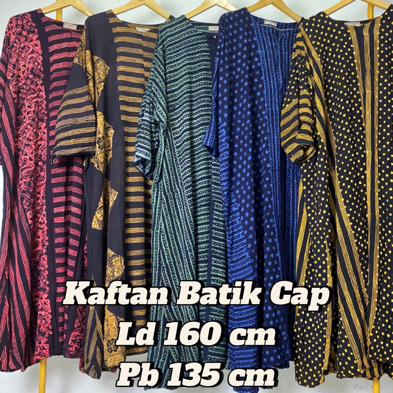 KAFTAN BATIK CAP PREMIUM KAIN RAYON TEBAL DAN ADEM
