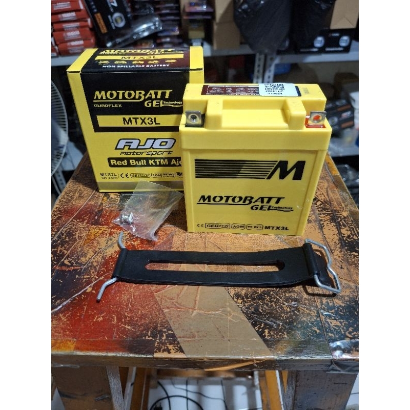 PAKET AKI KERING MOTOBAT SET TALI AKI 12V RX KING universall semua motor