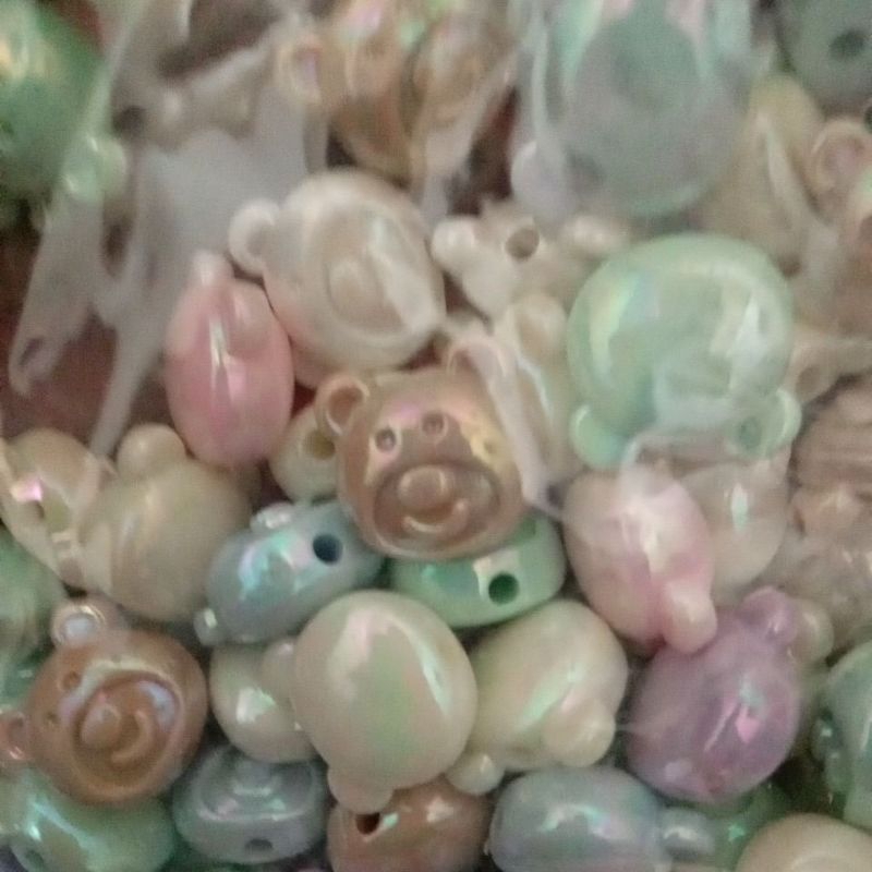 MANIK 16 MM  BEAR KILAT AB PASTEL 1 PON