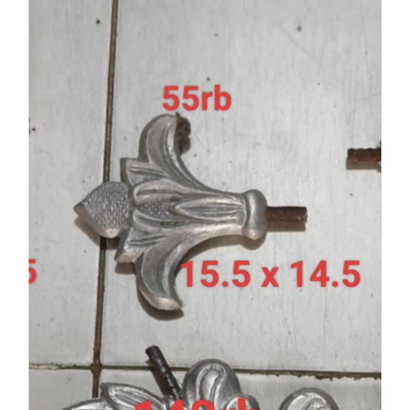 Ornamen Pagar Besi Tulip Berbahan ALUMINIUM