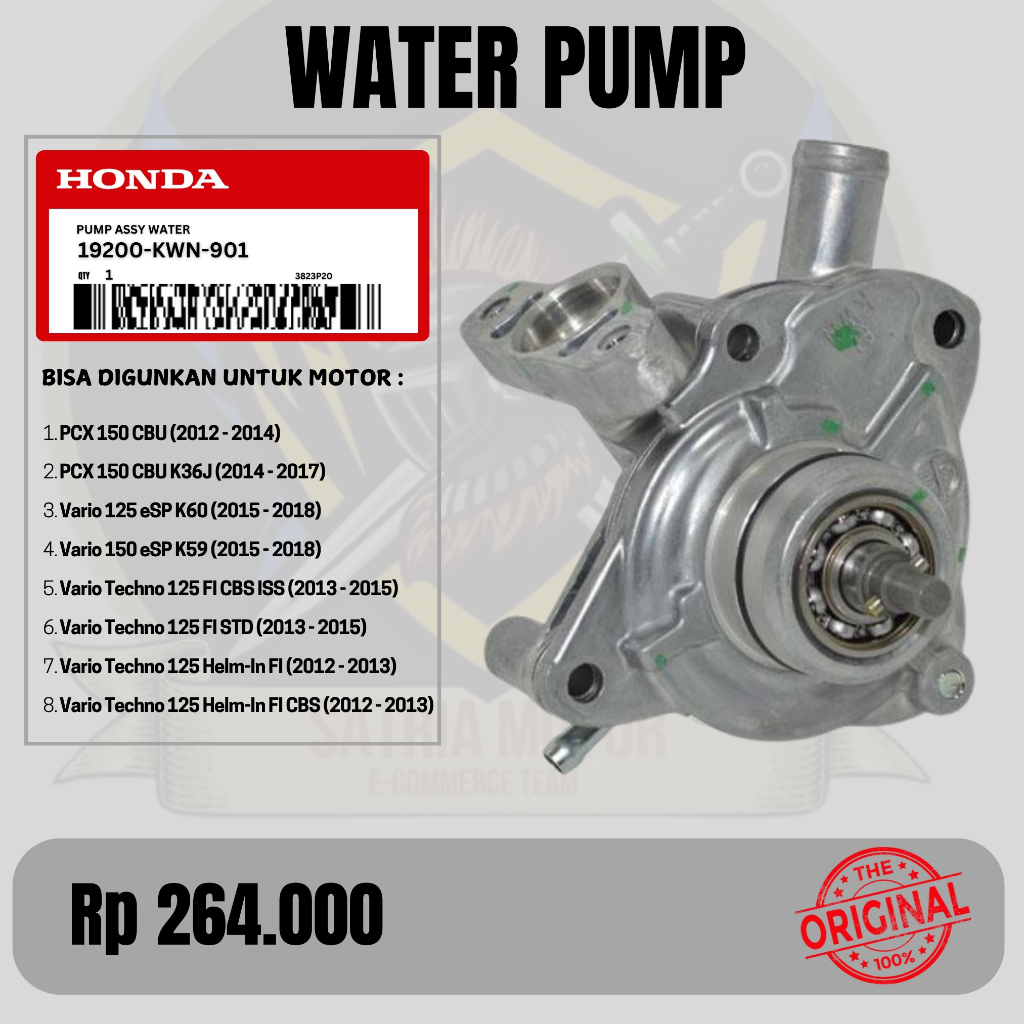 Water Pump Vario 150 Vario 125 PCX Original AHM