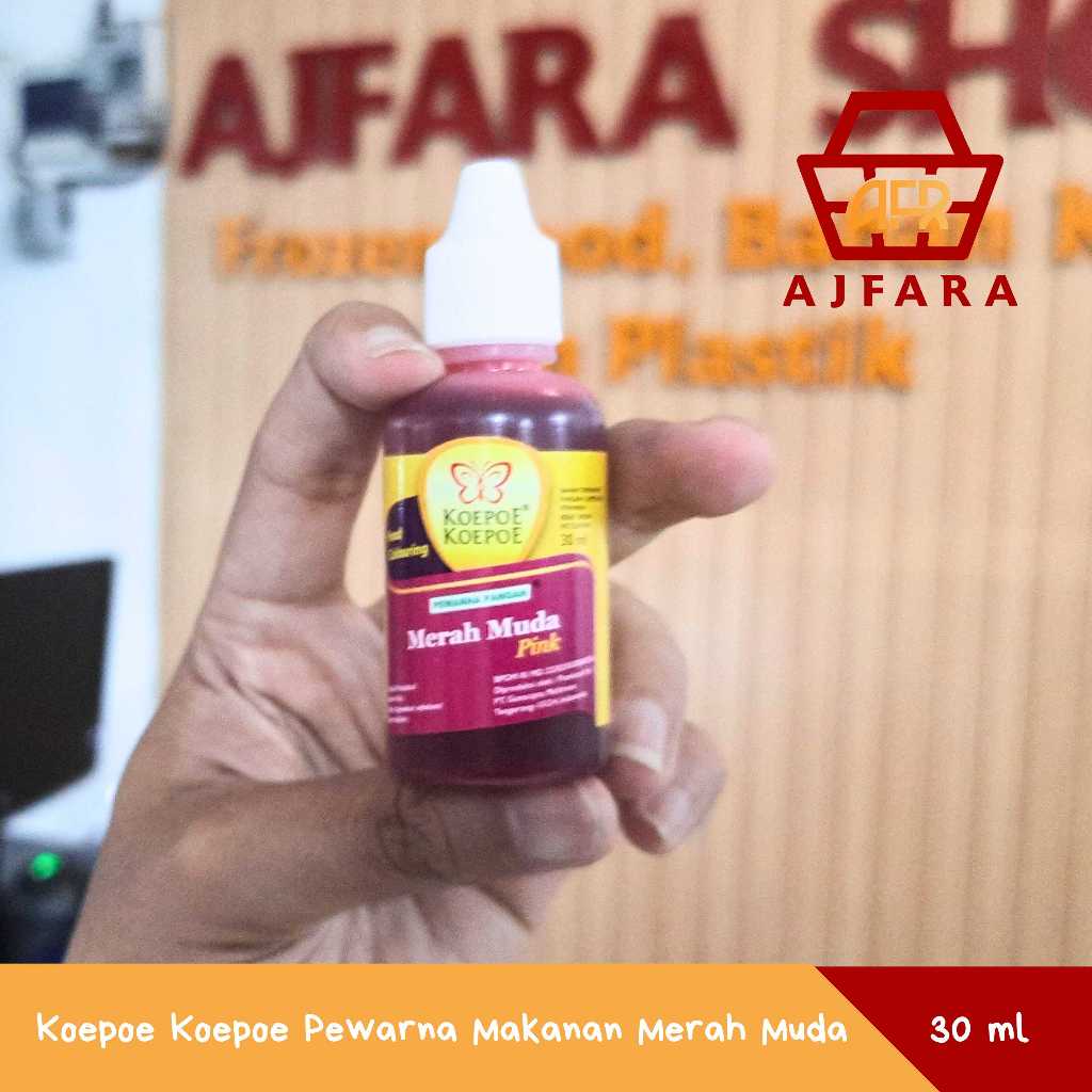 

Koepoe Koepoe Pewarna Makanan Merah Muda, Merah Cabe, Merah Tua,Orange, Kuning Muda, Kuning Telur, Kuning Tua, Hijau Muda, Hijau Tua, Biru, Ungu, Coklat, dan Hitam 30 ml