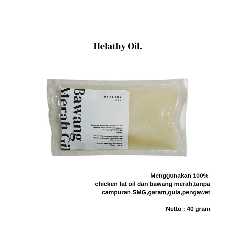 

[40] Healthy Oil - Bawang Merah Giling MPASI