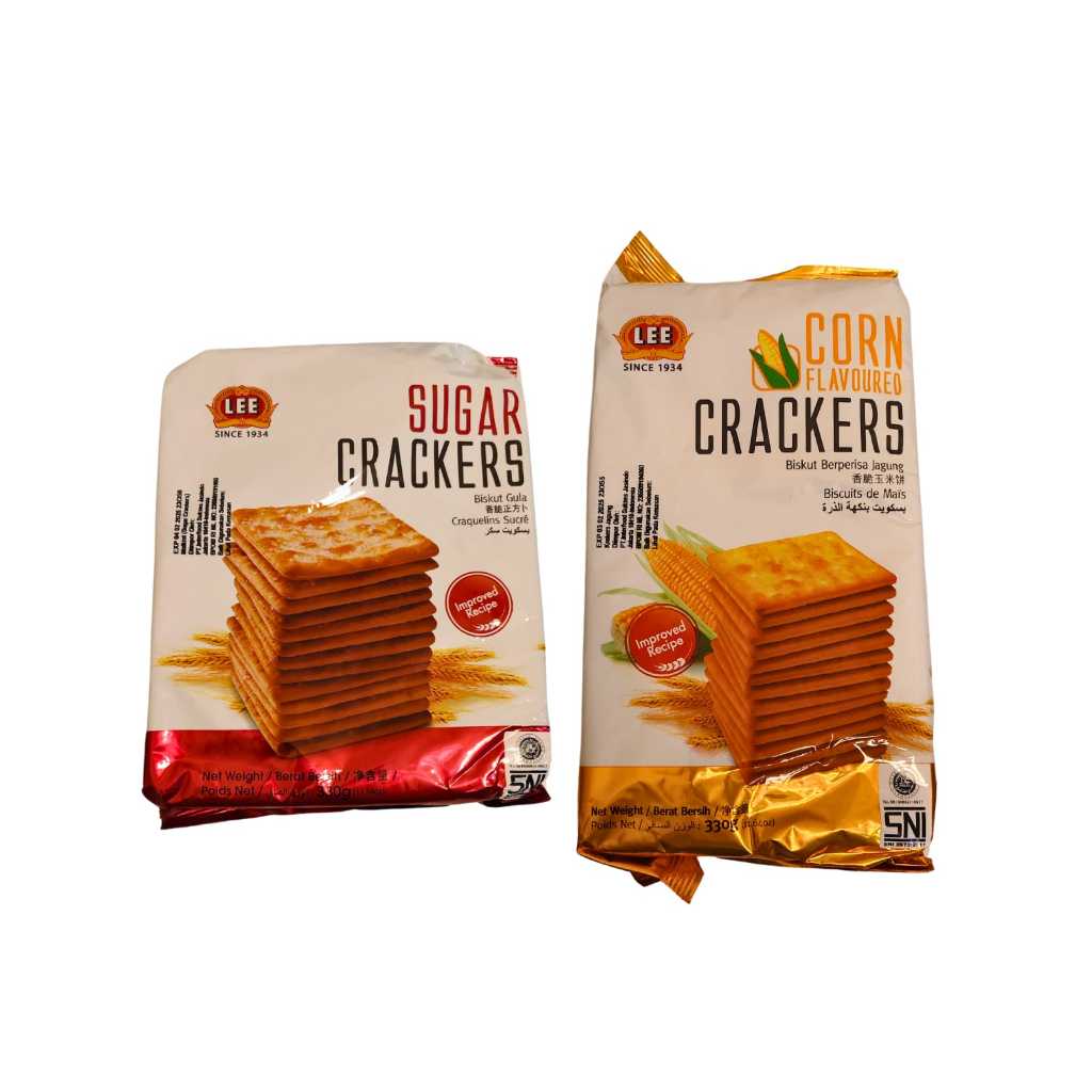 

LEE BISCUITS Sugar Sweet Corn Original Tasty Special Cream Crackers 330g