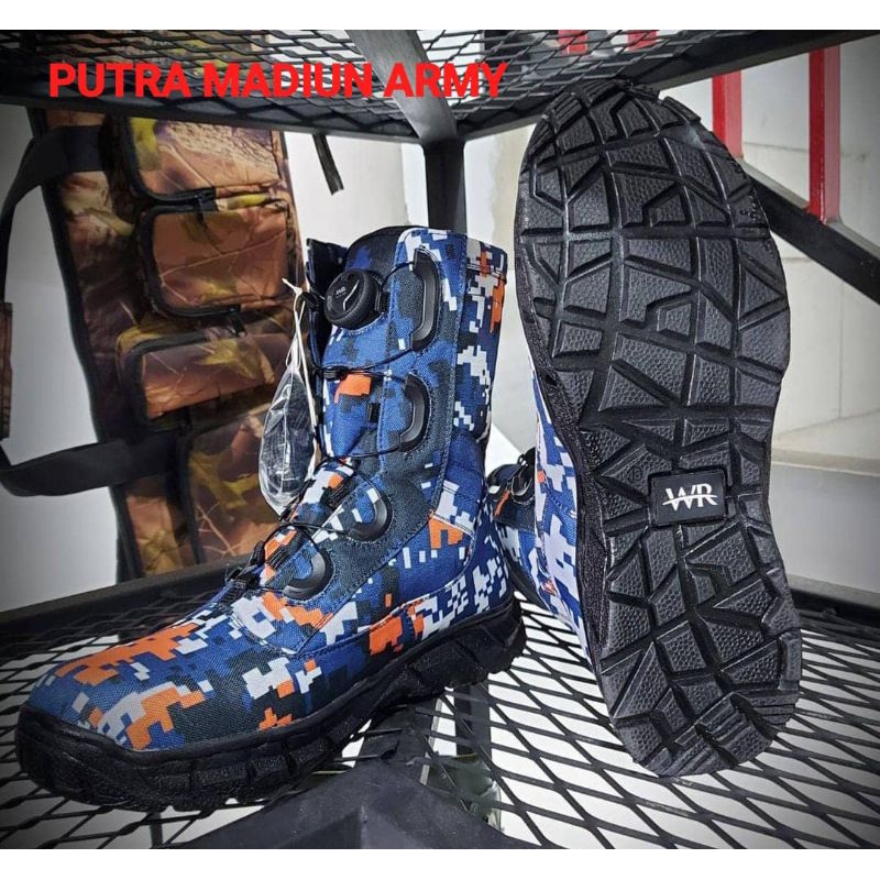 Sepatu PDL Tali Putar WR Tactical / Sepatu PDL Tali Putar Airud