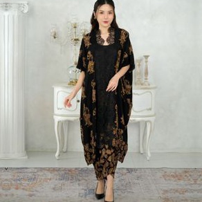 KP8 ANDIN Set Outer Lace Batik dan Rok Lilit Batik Modern Kondangan
