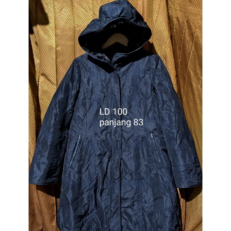 long coat bulu kelinci waterproof fur rabbit coat winter long coat wanita jaket musim dingin long co