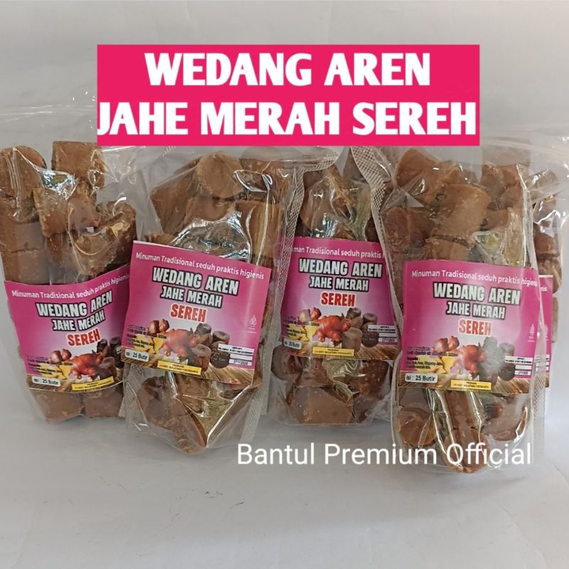 

Aren Jahe Merah Sereh Pounch 25 Butir /Aren Jahe Beras Kencur Kayu Putih Wedang Uwuh