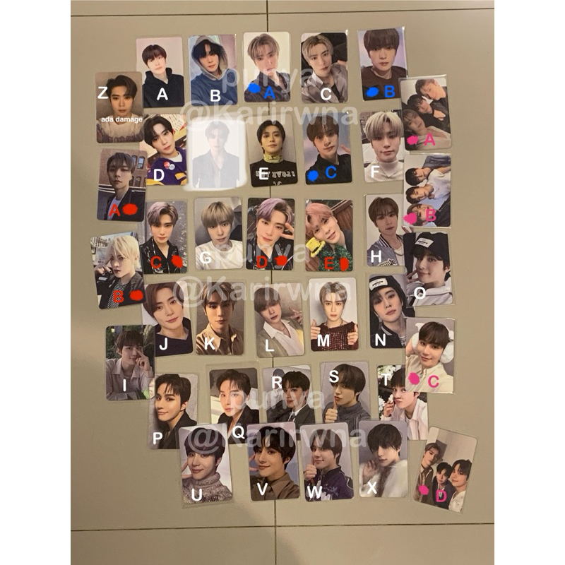 Photocard pc jaehyun jungwoo yuta johnny dojaejung nct