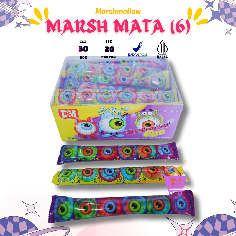 

PERMEN MARSHMELLOW MATA ISI 30 @6 PCS / MARSMALLOW MATA