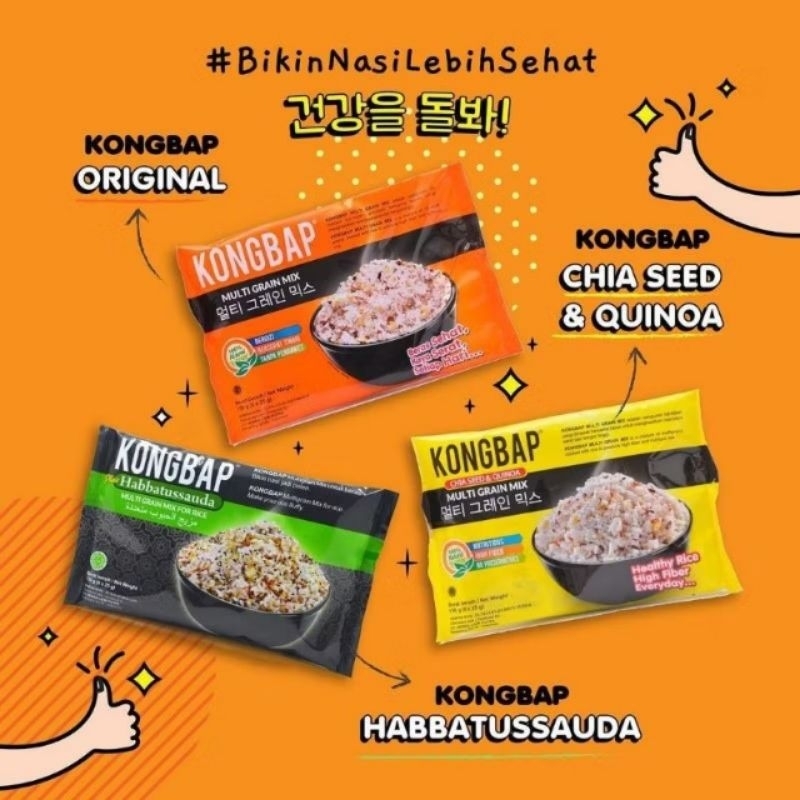 

Kongbab Multi Gain Mix For Rice isi 6 x 25g