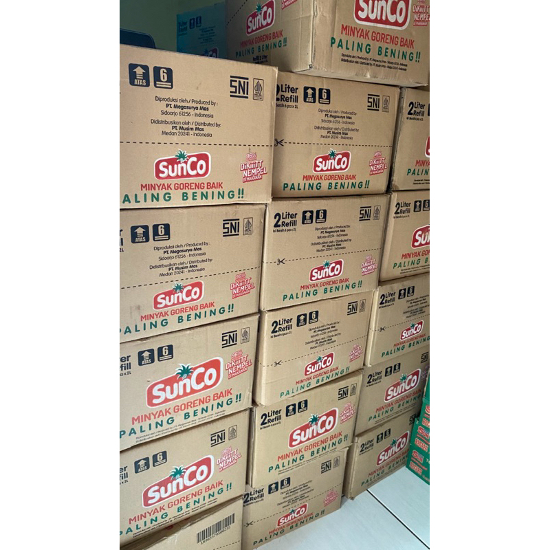 

Minyak Sunco Promo Murah 2 Liter 1 Dus isi 6 pcs