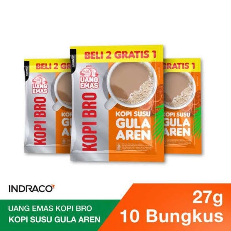 

kopi susu gula aren 1 renceng isi 10 + 5 sachet 27 gram, kopi murah kopi hitam kopi susu