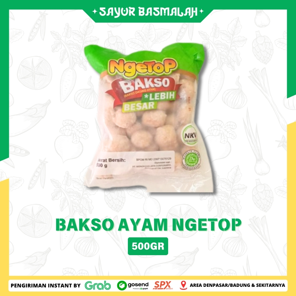 

Bakso Ayam Ngetop 500gr - Sayur Basmalah