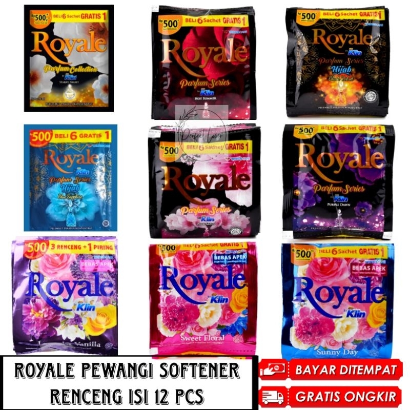 Royale Pewangi Softener Renceng isi 12 Sachet