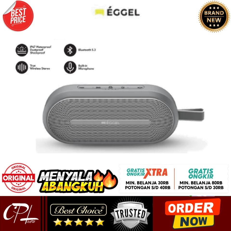 Eggel Active 3 Pro Waterproof Bluetooth Speaker - ORIGINAL
