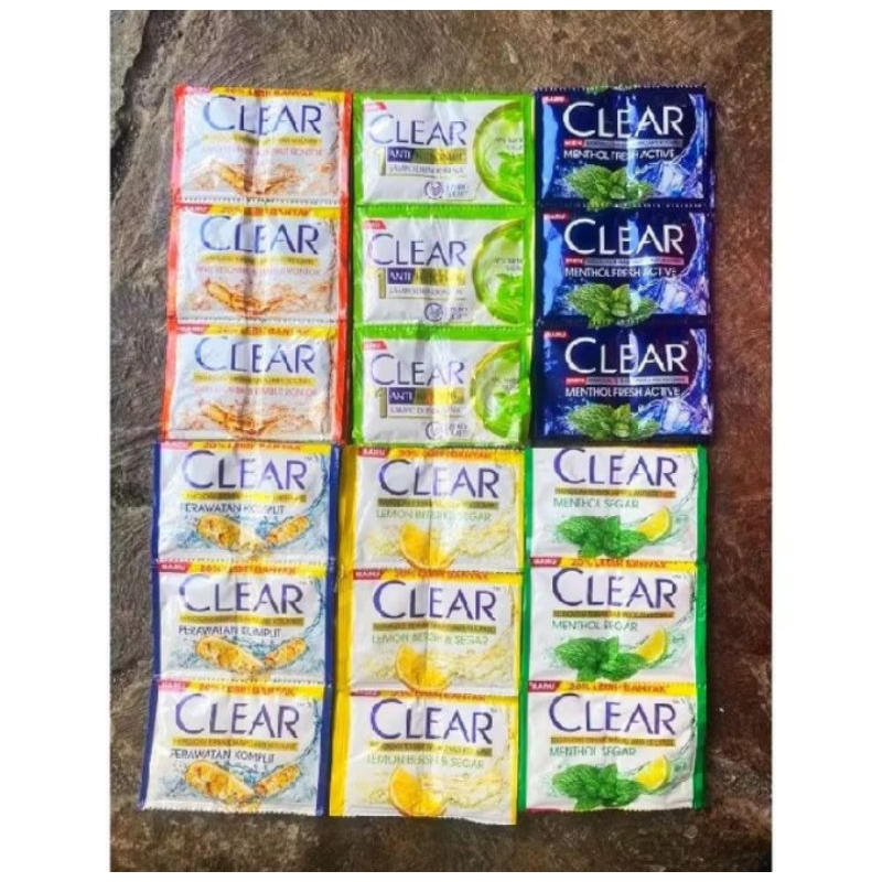 shampoo clear sachet 1 renceng