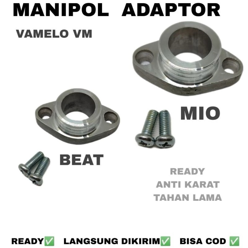 ADAPTOR SAMBUNGAN INTAKE MANIPUL MIO PAKAI KARBU SUPRA, KARISMA, SUPRA X 125, REVO BUAT MIO KARBU