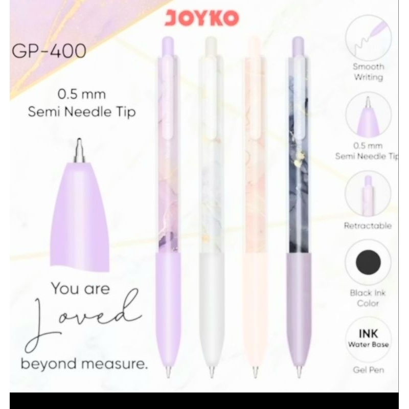

GEL PEN GP-400 JOYKO ( tinta hitam )