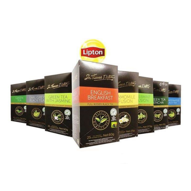 

Teh Lipton STL 25 Tea Bag Sir Thomas J Lipton STL Green Tea Jasmine Earl Grey